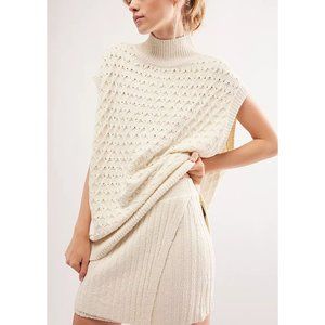 Free People Cream Mini Dress